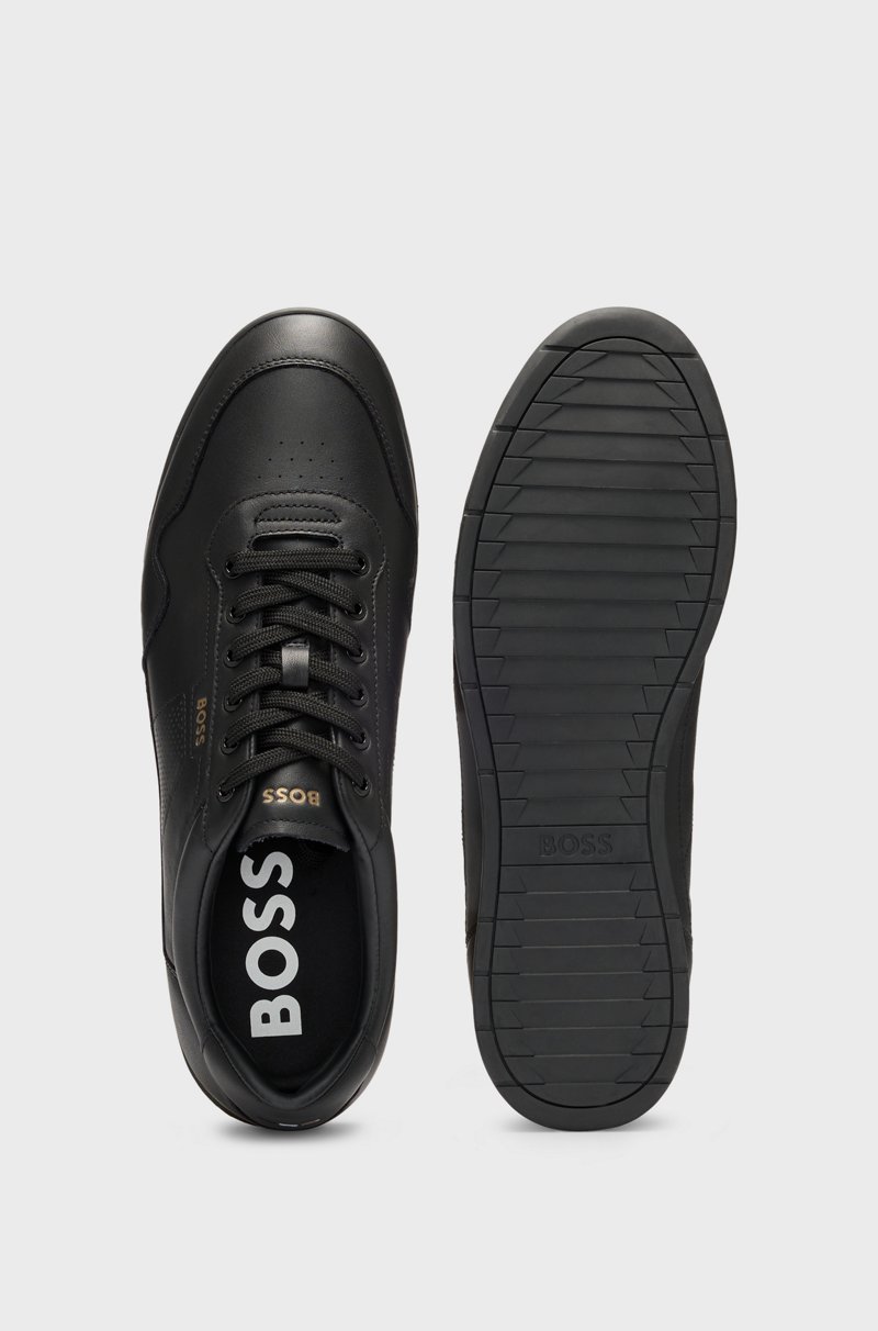 Hugo Boss Deportivas De Piel De Napa Con Detalles Calados