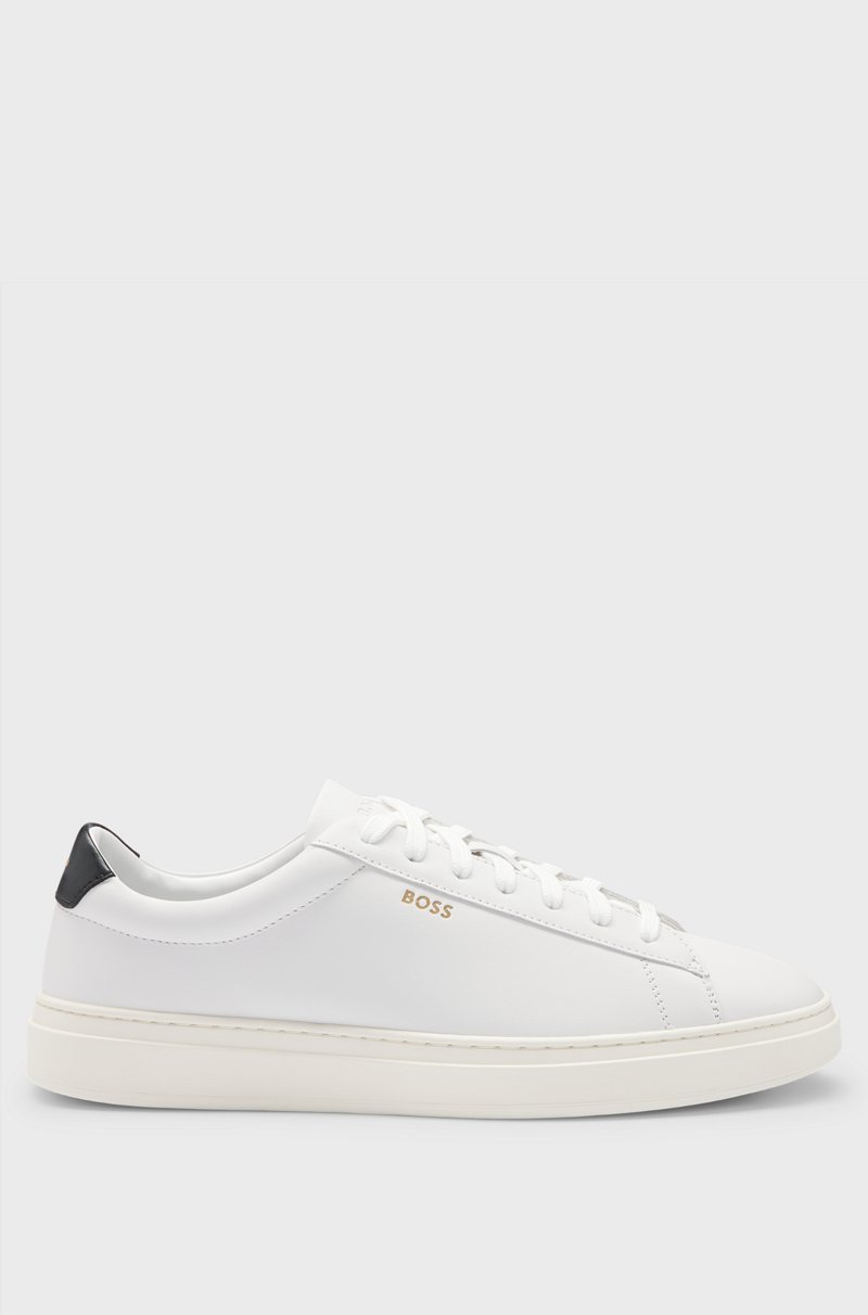 Hugo Boss Deportivas De Piel Pulida Con Cordones Y Detalles De Logo