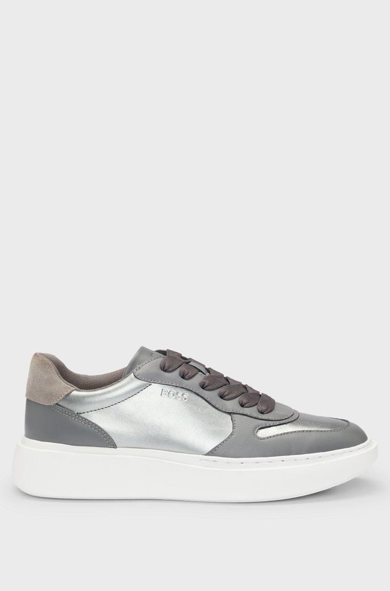 Hugo Boss Deportivas De Piel Sintética Con Detalles Plateados