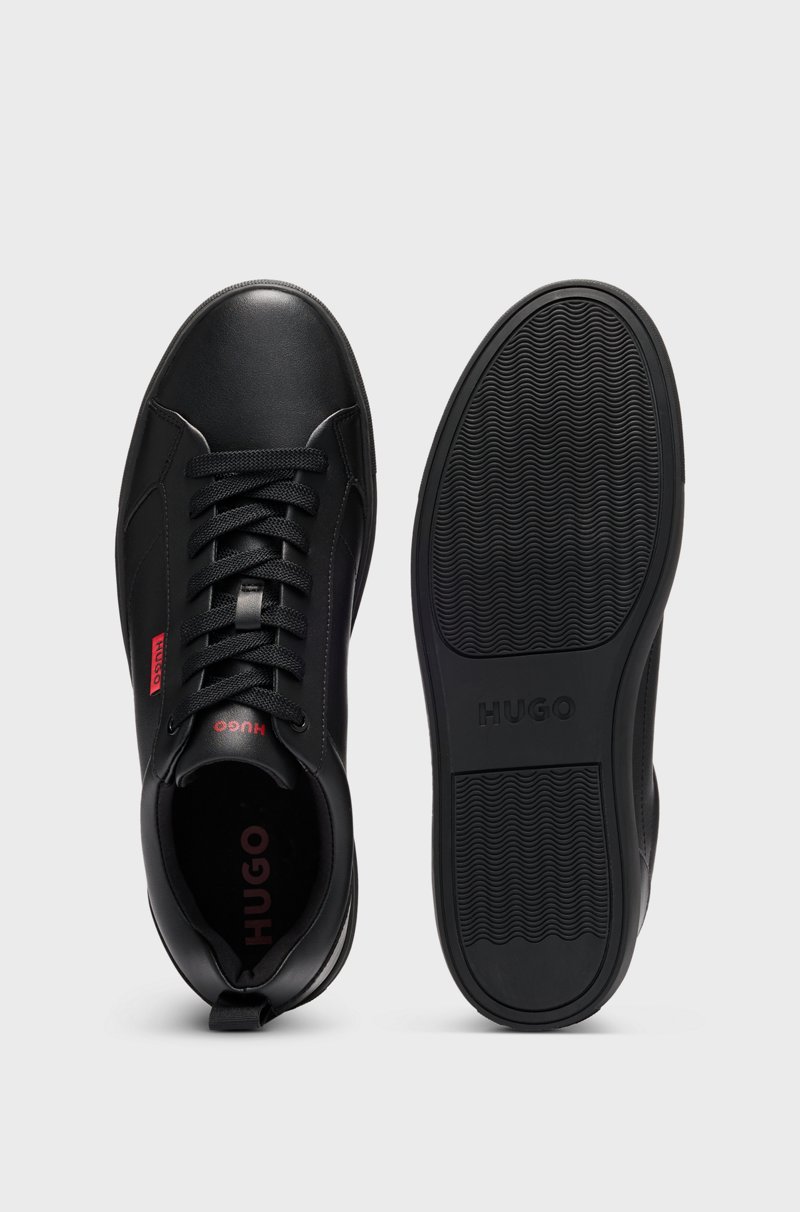 Hugo Boss Deportivas De Piel Sintética Con Etiqueta Con Logo Roja