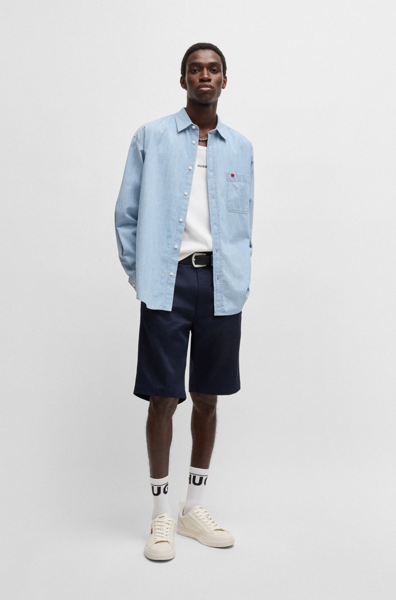 Hugo Boss Deportivas De Piel Sintética Con Etiqueta Con Logo Roja