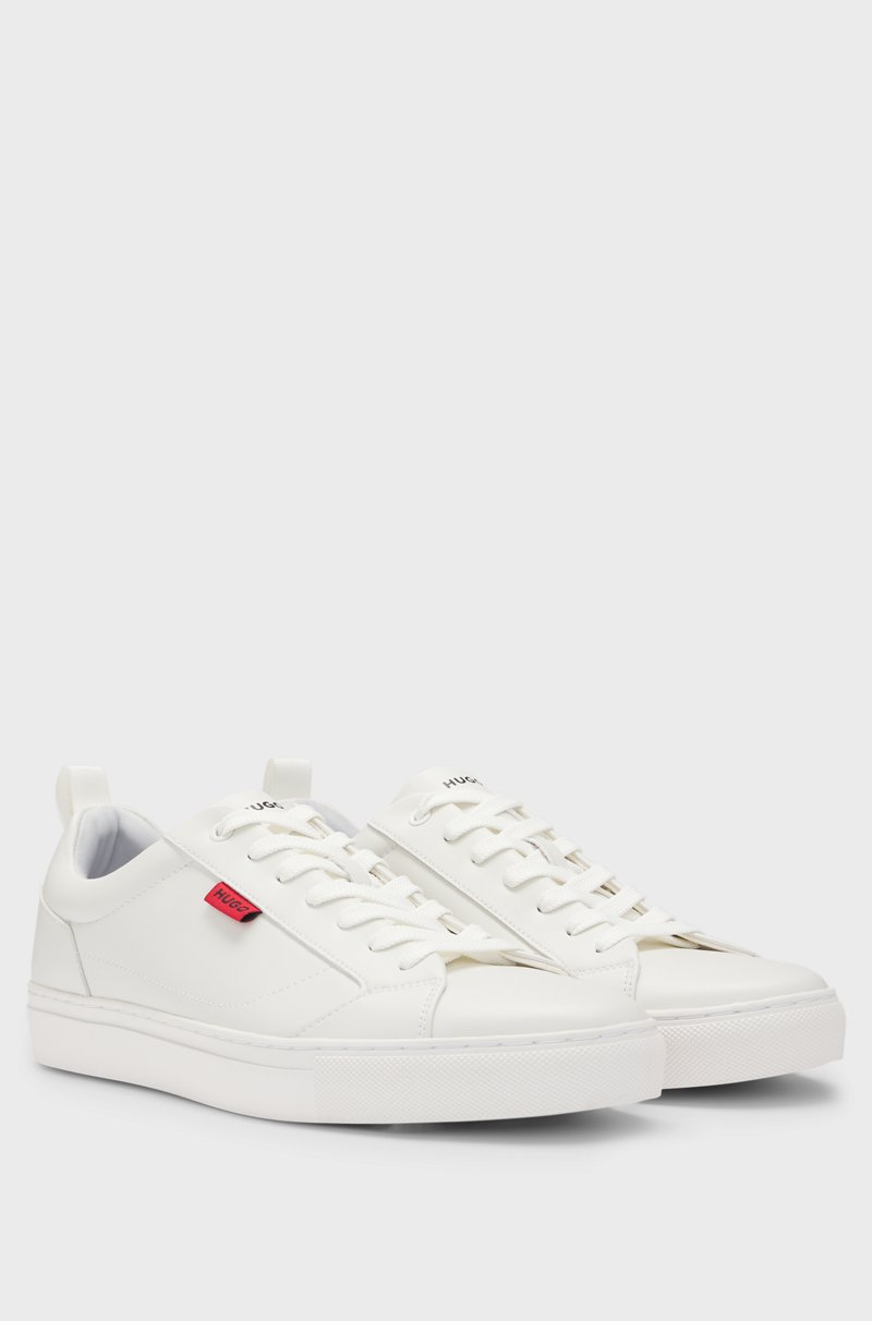 Hugo Boss Deportivas de piel sintética con etiqueta con logo roja