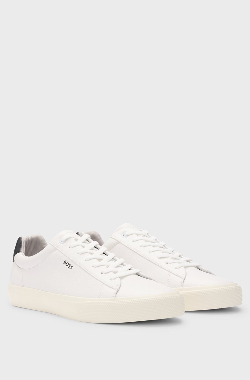 Hugo Boss Deportivas de piel sintética con lengüeta trasera en contraste