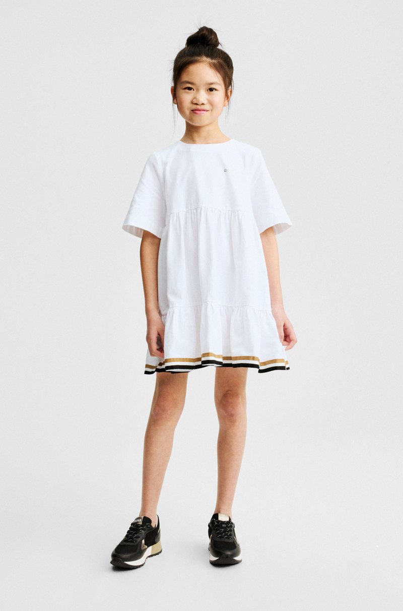 Hugo Boss Deportivas de piel sintética y malla para niños