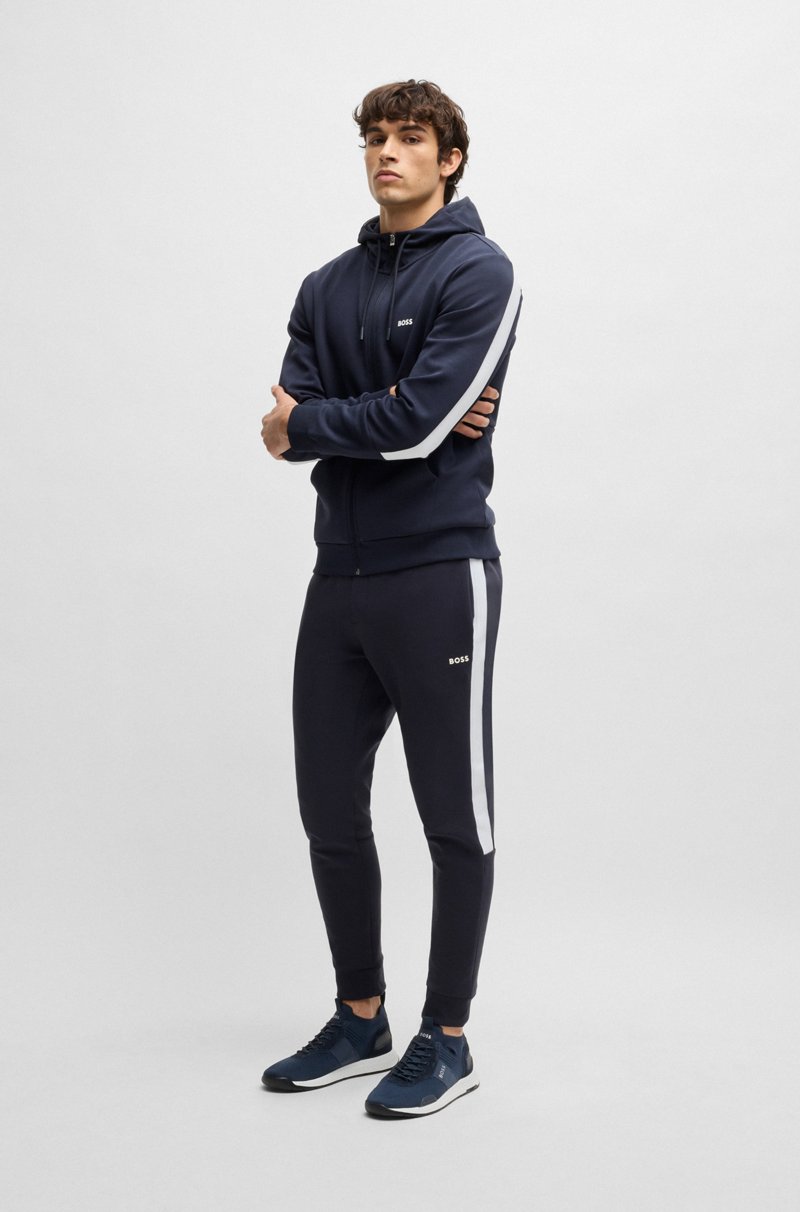 Hugo Boss Deportivas De Punto Con Detalles De La Marca Y Ribetes De Ante