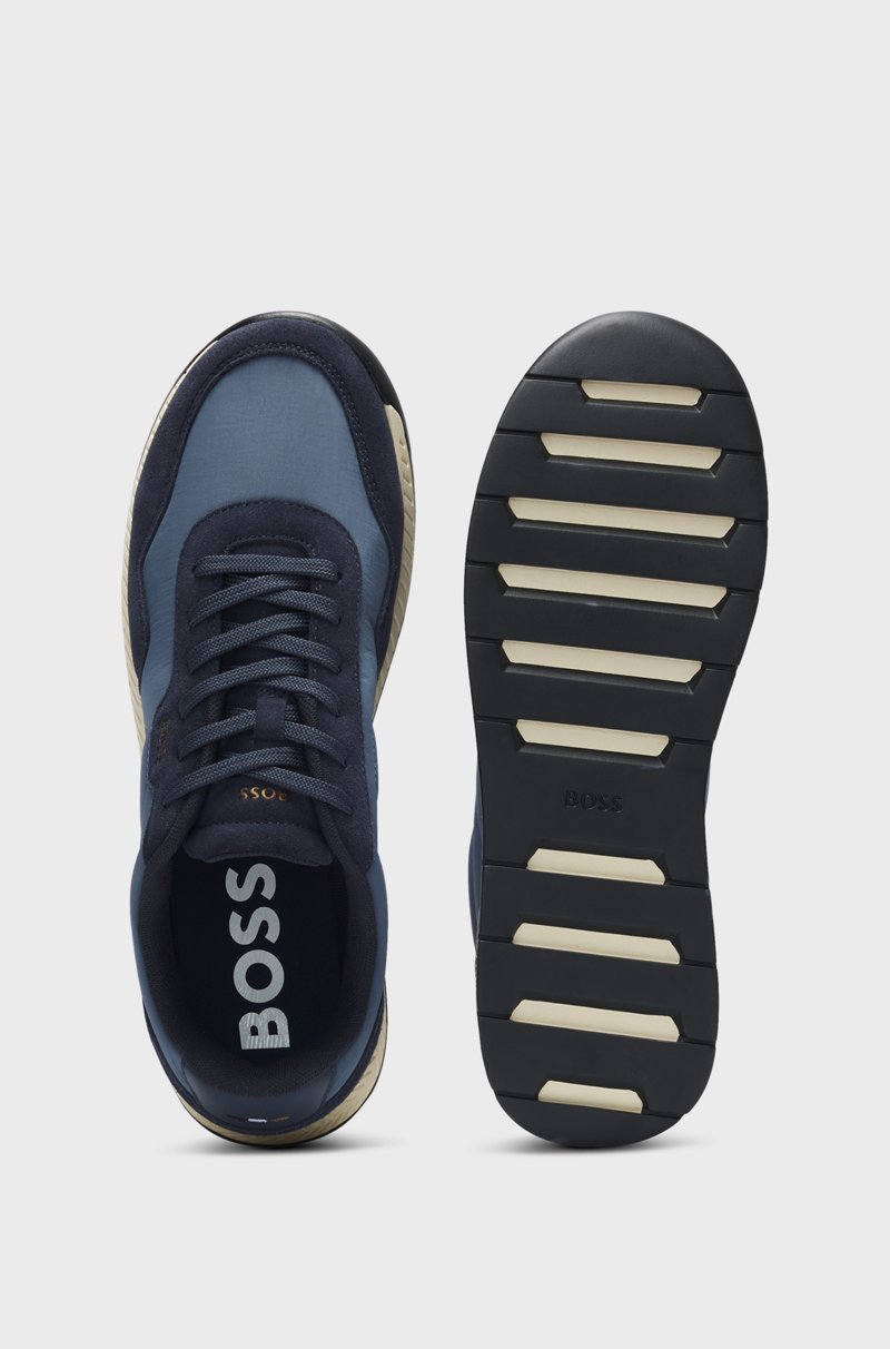 Hugo Boss Deportivas En Diferentes Materiales Con Ribetes De Ante