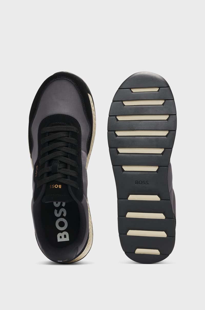 Hugo Boss Deportivas En Diferentes Materiales Con Ribetes De Ante