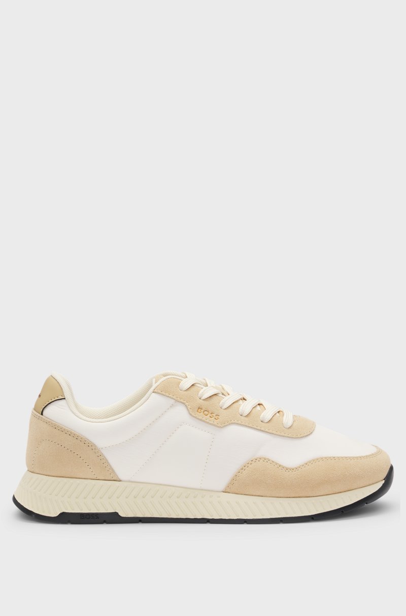 Hugo Boss Deportivas En Diferentes Materiales Con Ribetes De Ante