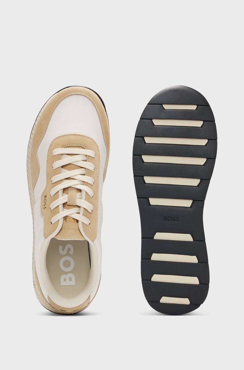 Hugo Boss Deportivas En Diferentes Materiales Con Ribetes De Ante