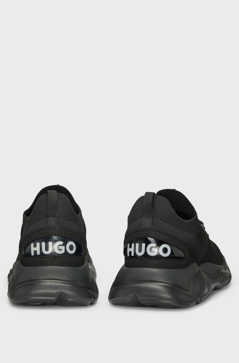 Hugo Boss Deportivas Estilo Running Con Empeines De Punto Y Detalle De La Marca En Relieve