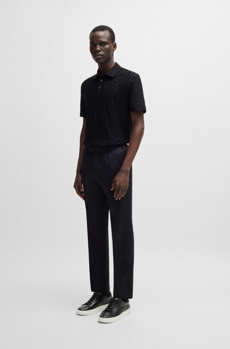 Hugo Boss Deportivas Gary De Caña Baja En Piel Con Cordones De La Marca