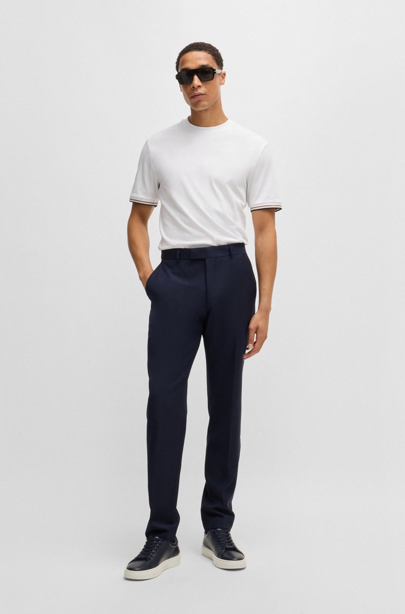 Hugo Boss Deportivas Gary De Caña Baja En Piel Con Cordones De La Marca