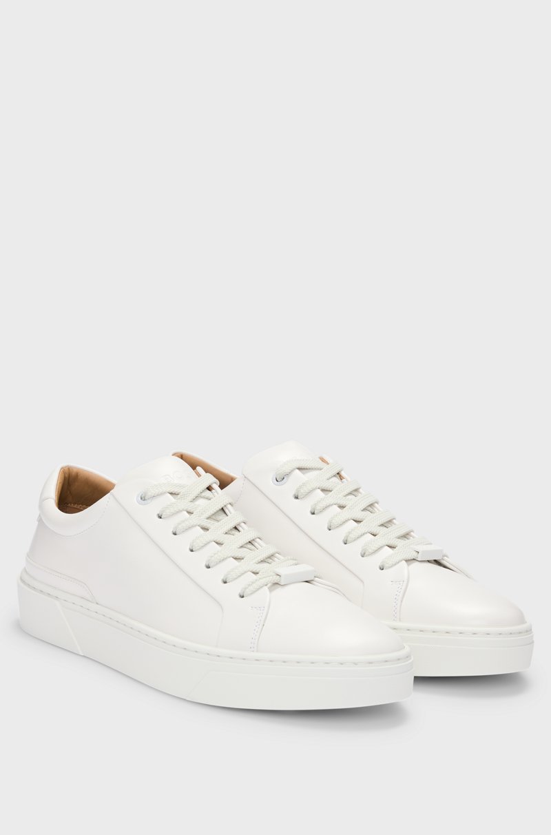 Hugo Boss Deportivas Gary de caña baja en piel con cordones de la marca