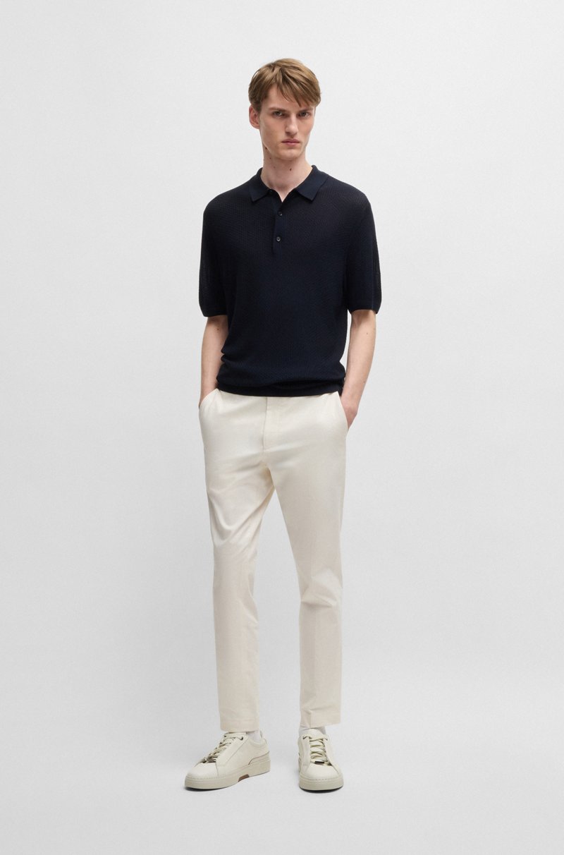 Hugo Boss Deportivas Gary De Piel Bruñida Con Cordones Ocultos