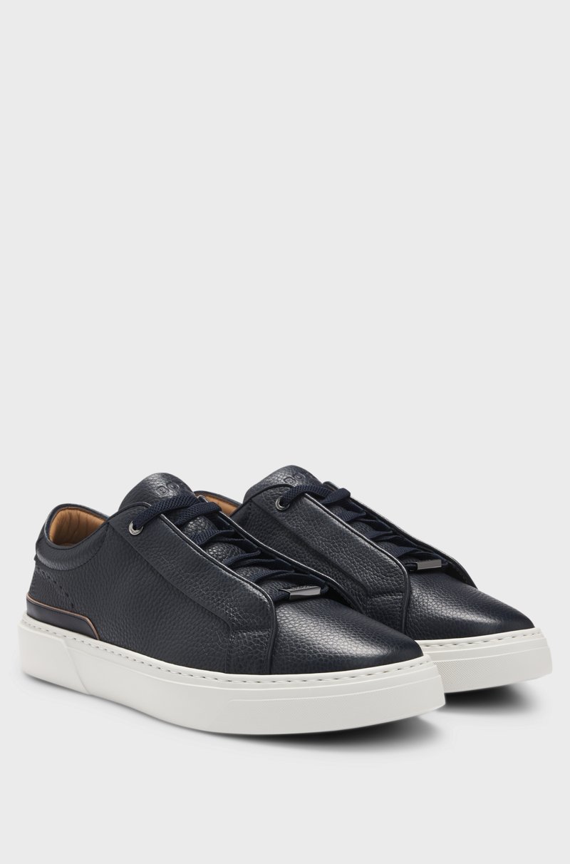 Hugo Boss Deportivas Gary de piel bruñida con cordones ocultos