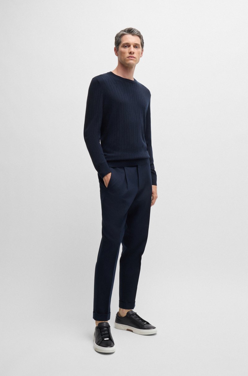 Hugo Boss Deportivas Gary De Piel Bruñida Con Cordones Ocultos