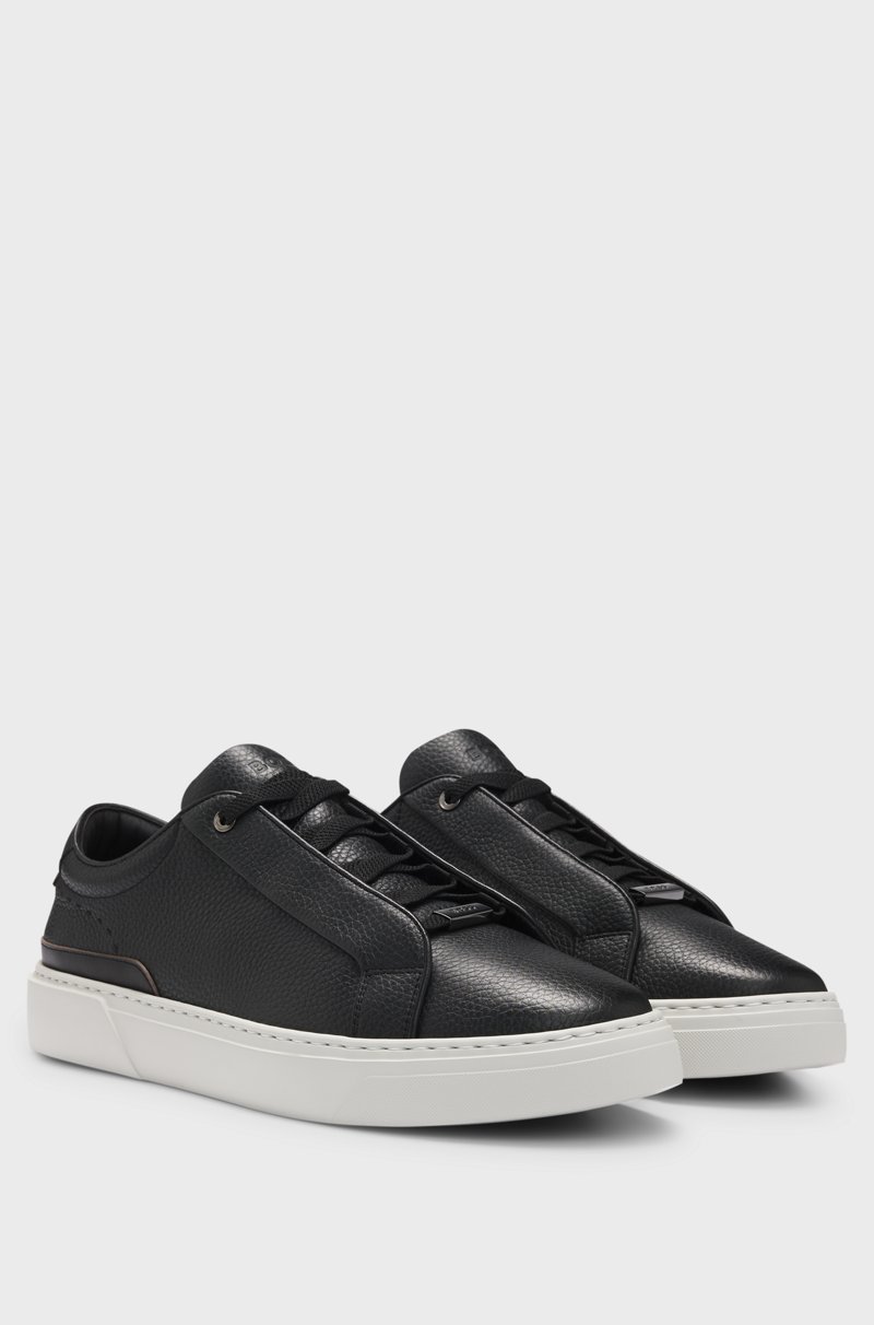 Hugo Boss Deportivas Gary de piel bruñida con cordones ocultos