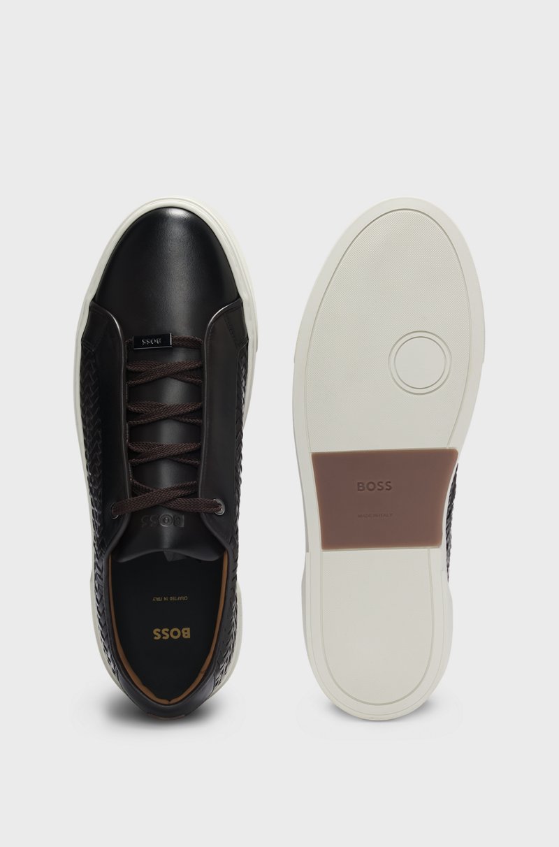 Hugo Boss Deportivas Gary De Piel Con Paneles Tejidos