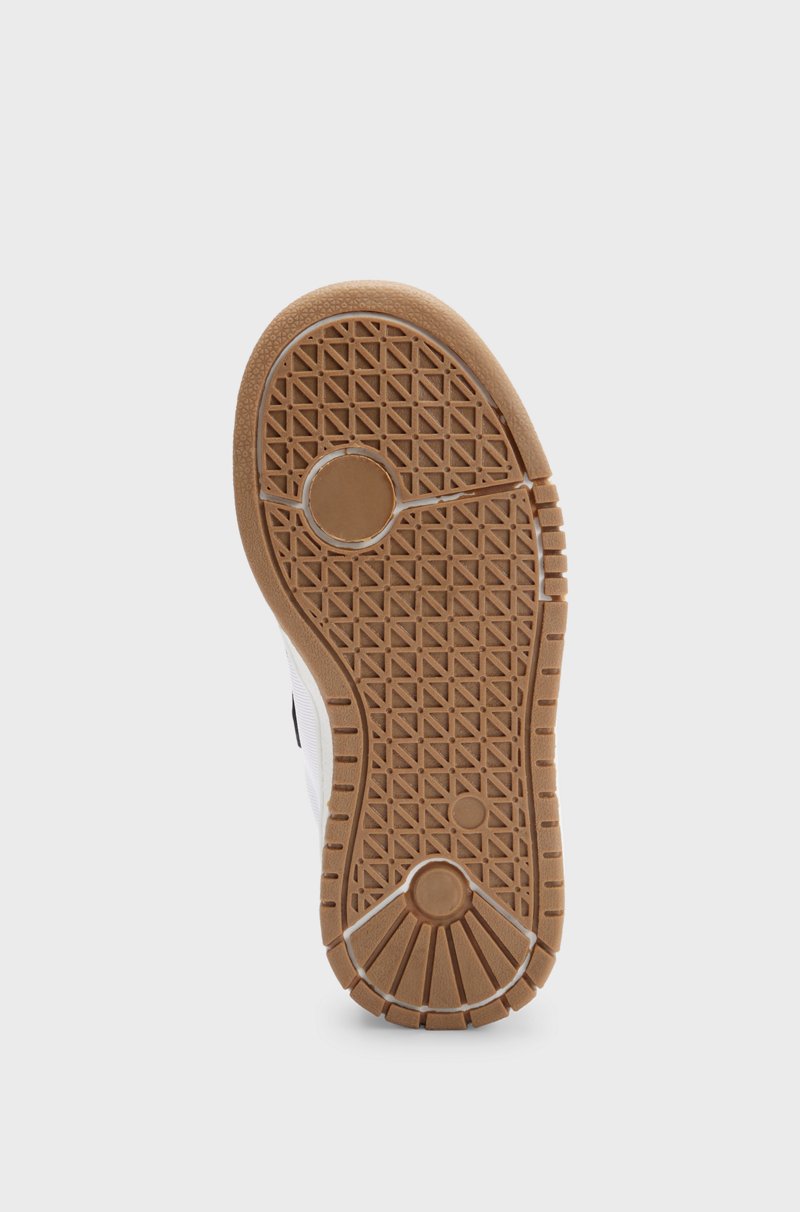 Hugo Boss Deportivas Para Niños En Lona Y Piel Con Tira De La Marca