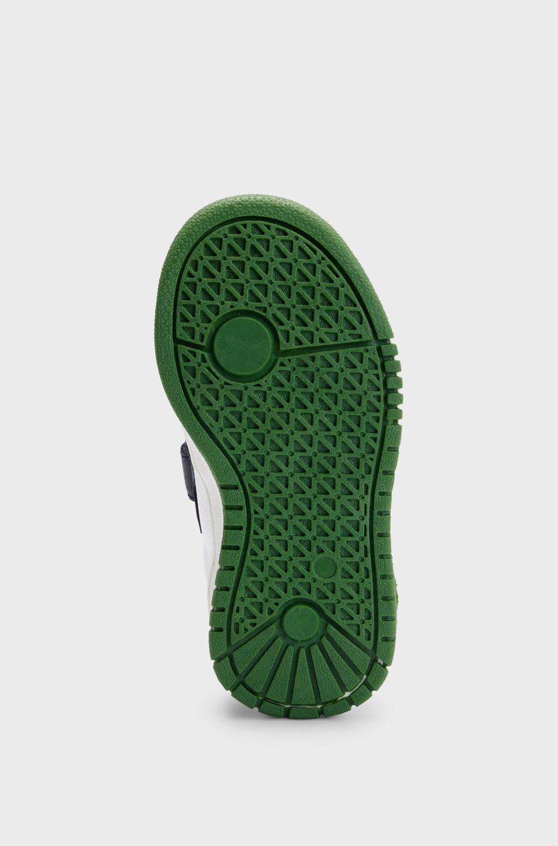 Hugo Boss Deportivas Para Niños En Lona Y Piel Con Tira De La Marca