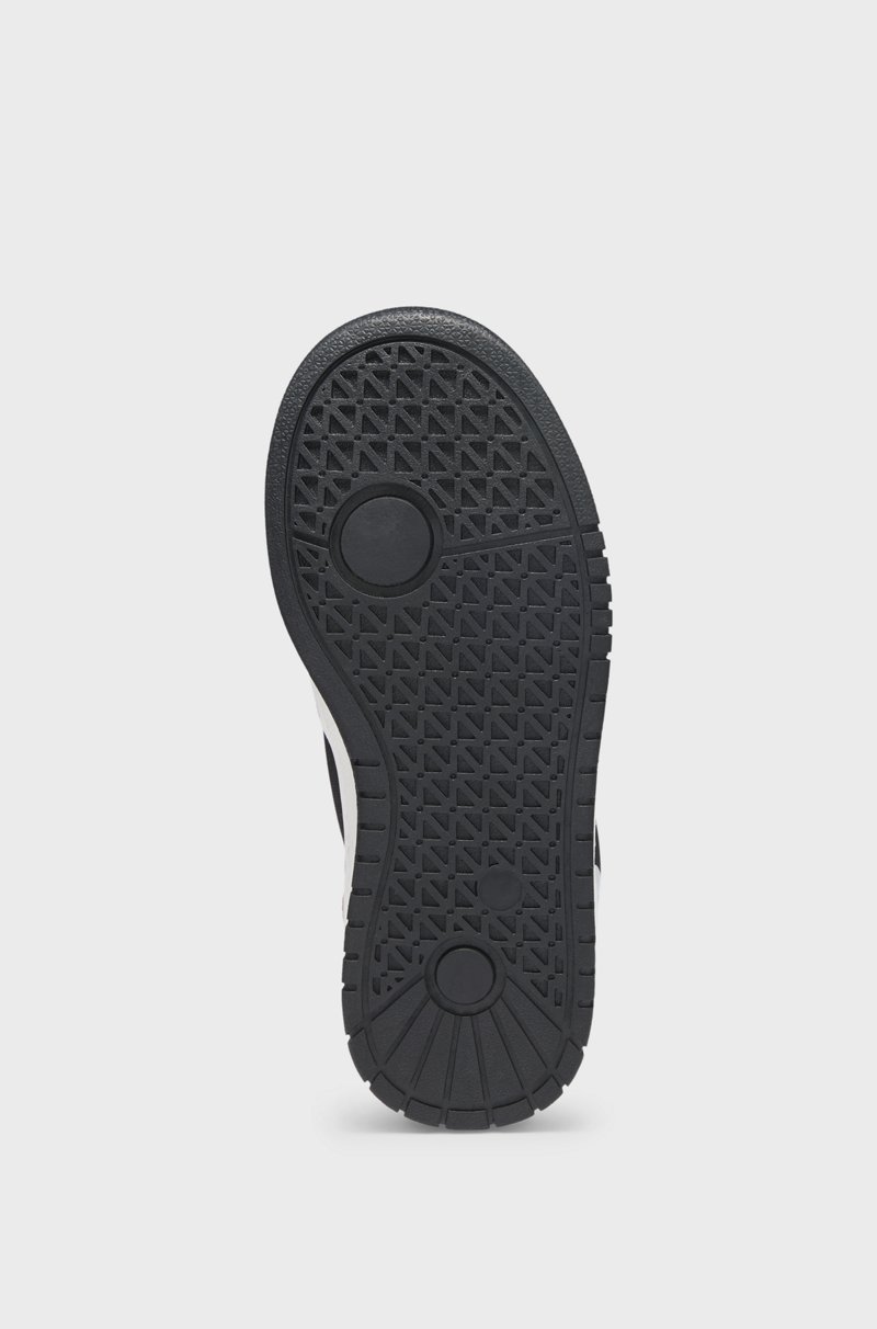 Hugo Boss Deportivas Para Niños En Mezcla De Materiales Con Piel Y Lona Encerada