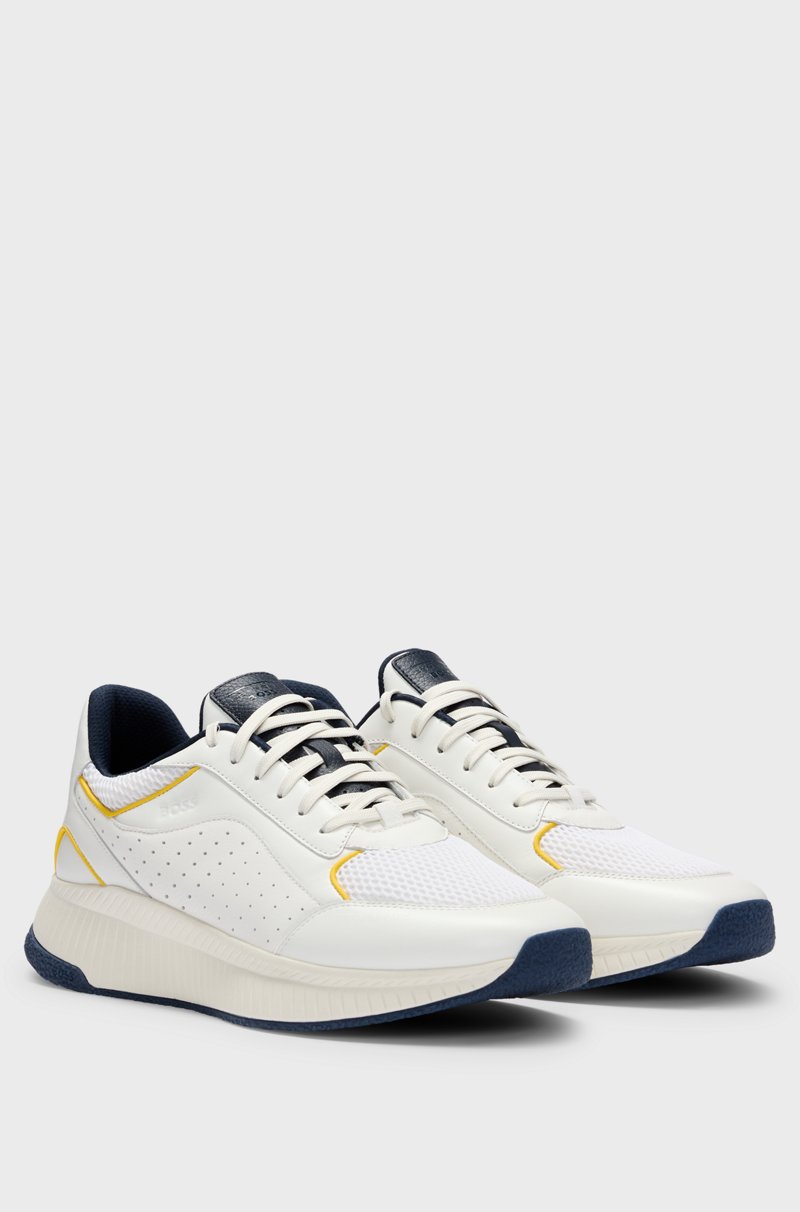 Hugo Boss Deportivas Porsche x BOSS de piel calada con suela estriada