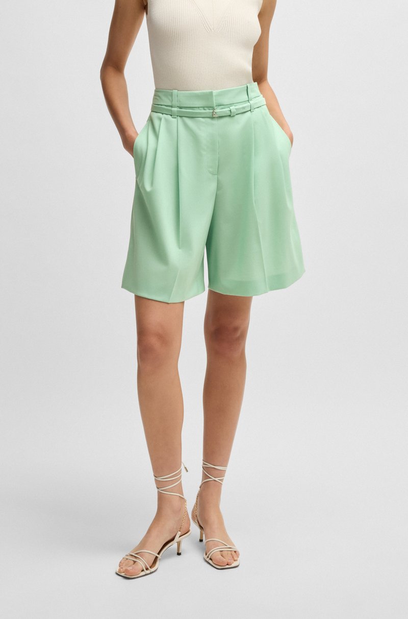 Hugo Boss Falda pantalón regular fit en lana virgen