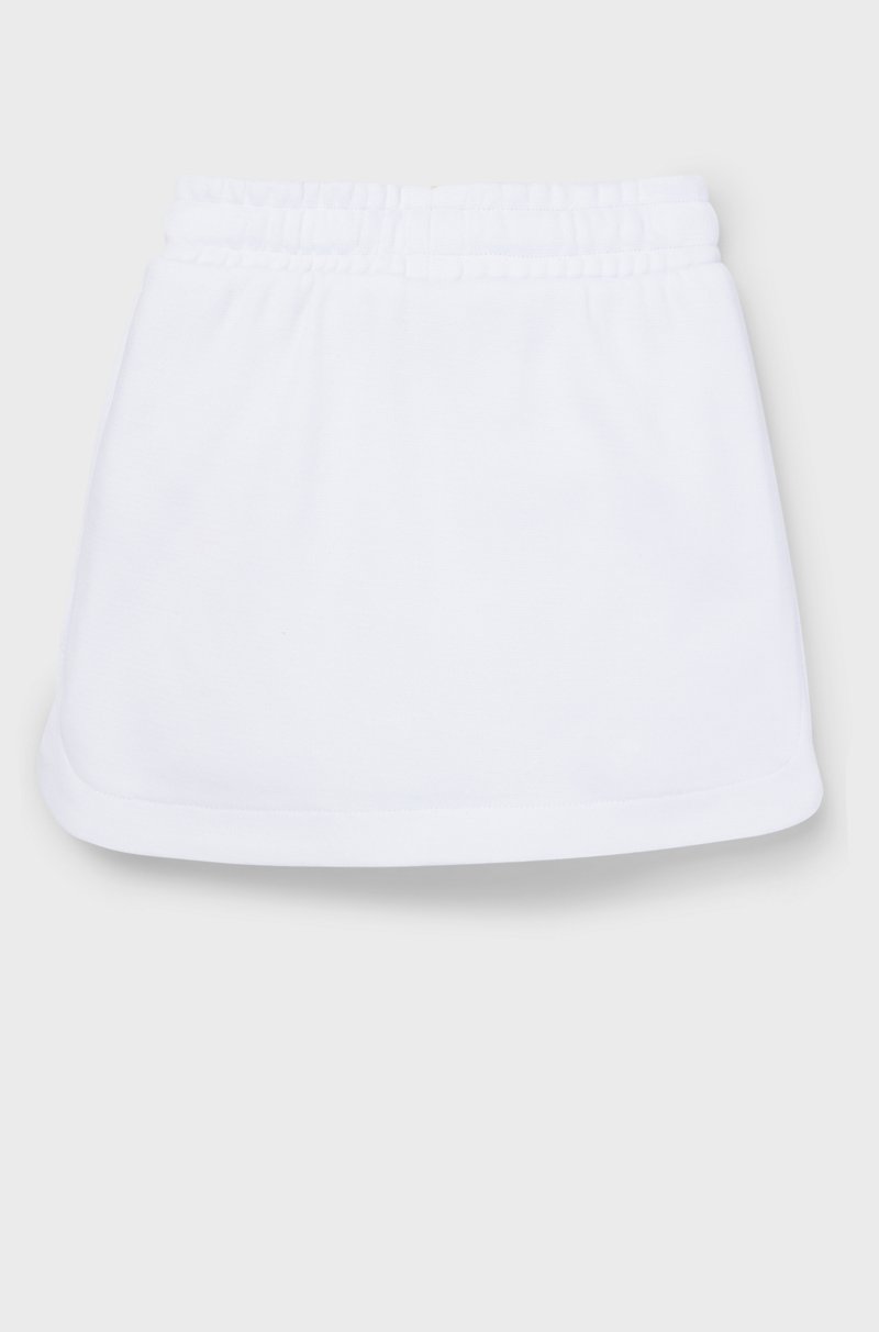 Hugo Boss Falda Para Niñas En Algodón Con Logos Grabados En Los Botones Automáticos