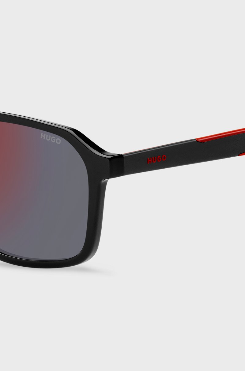 Hugo Boss Gafas De Sol Con Doble Puente Y Patillas En Dos Tonos