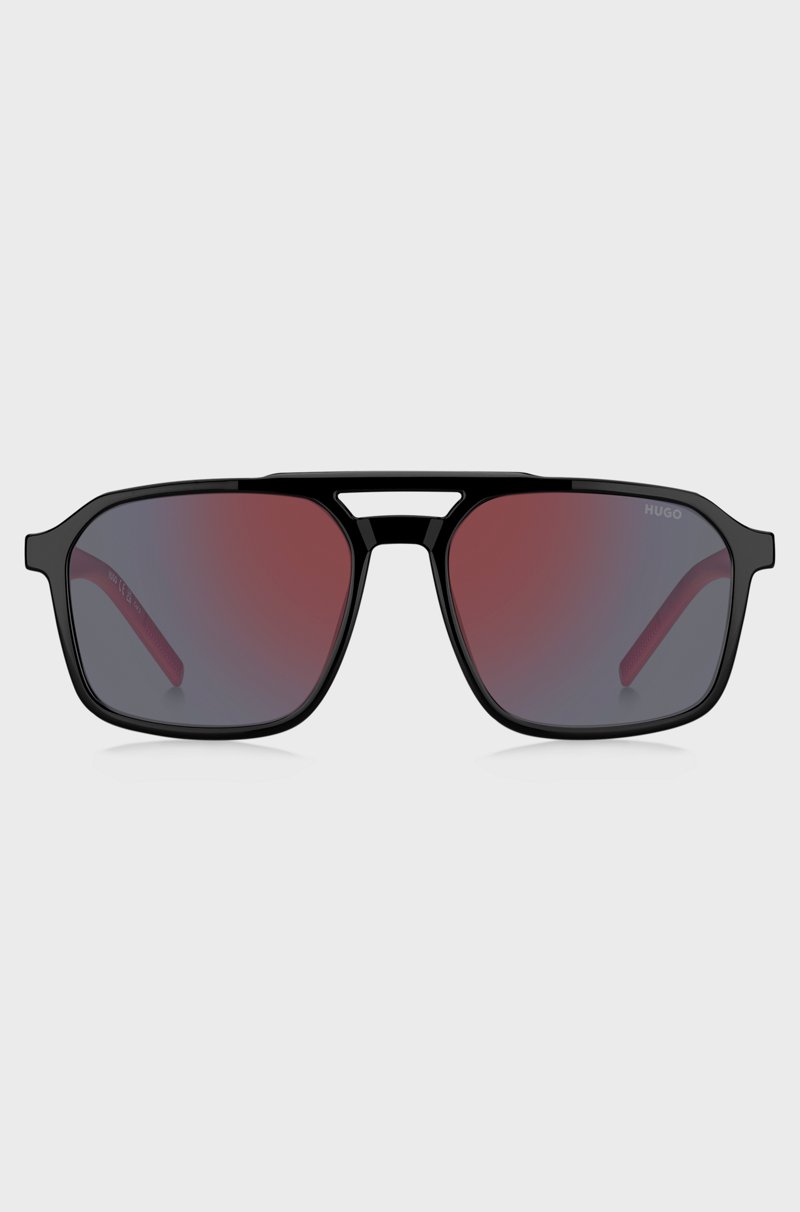 Hugo Boss Gafas De Sol Con Doble Puente Y Patillas En Dos Tonos