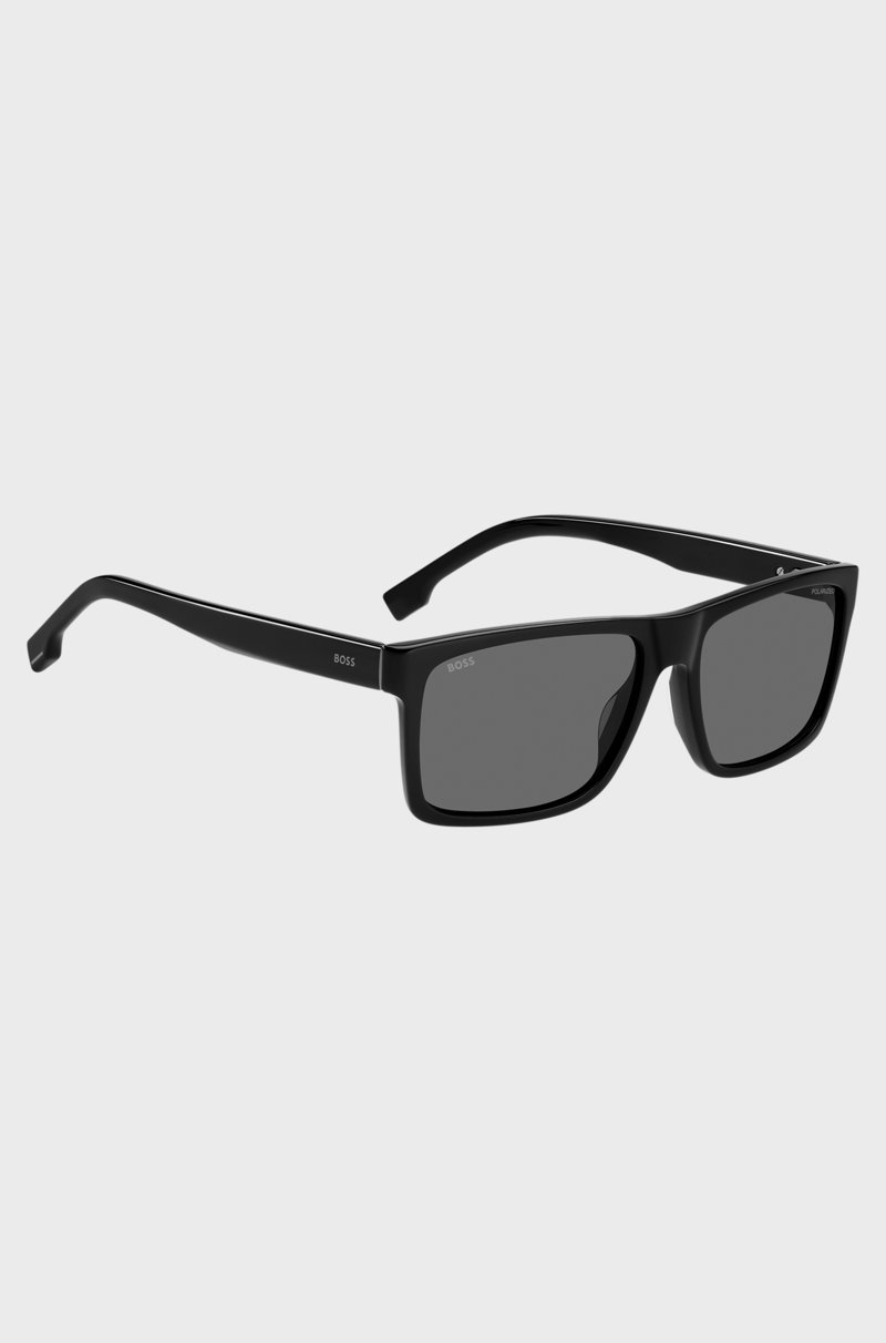 Hugo Boss Gafas De Sol Con Logo Grabado En Acetato Negro
