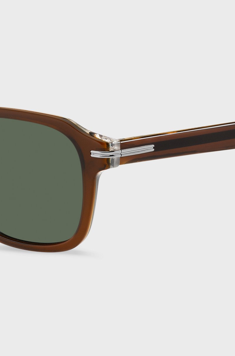 Hugo Boss Gafas De Sol De Acetato Marrón Con Efecto Degradado