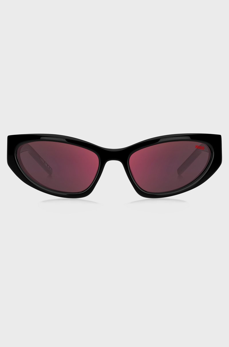 Hugo Boss Gafas De Sol De Acetato Negro Con Monograma En 3D