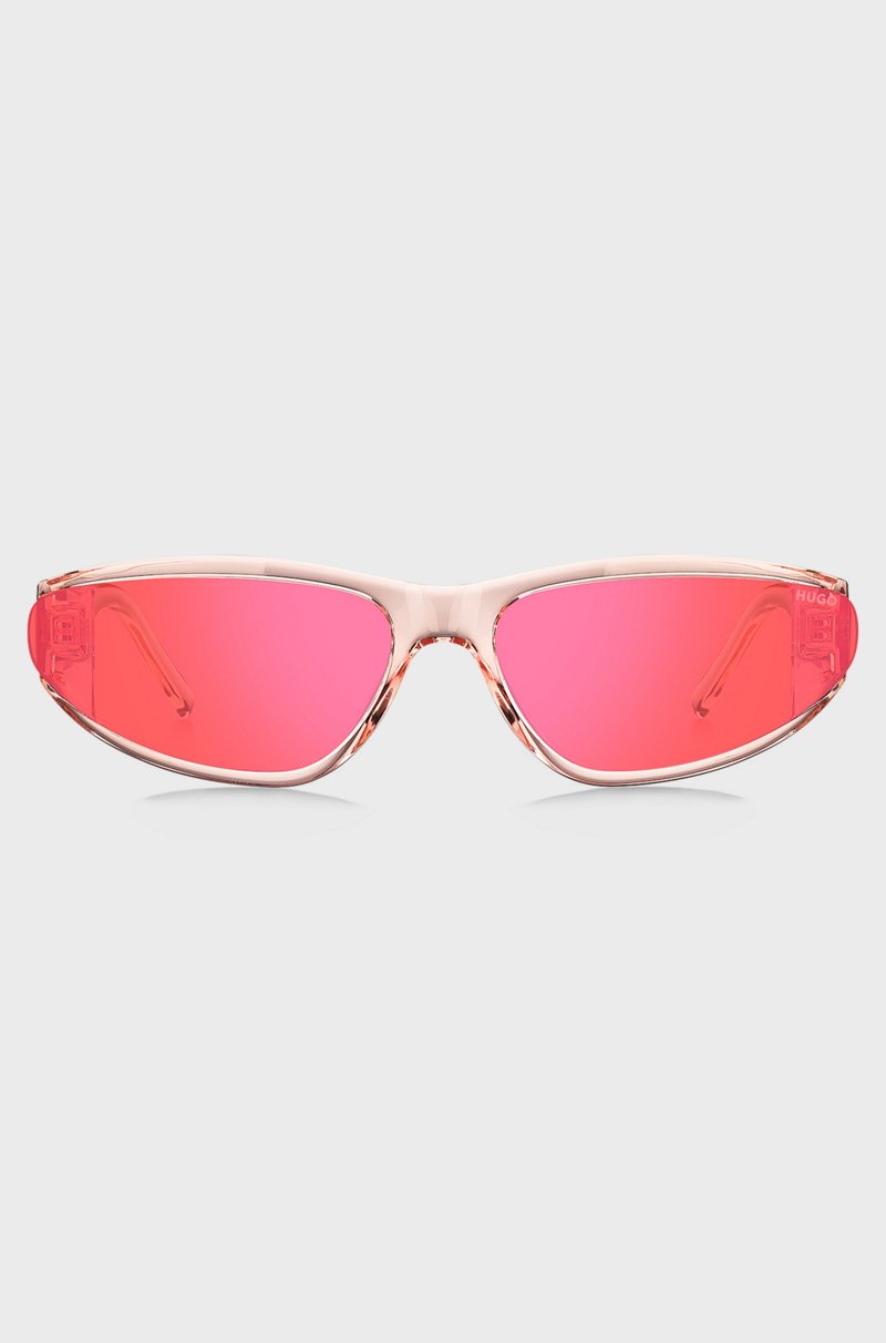Hugo Boss Gafas De Sol De Acetato Rosa Con Lentes En El Mismo Tono
