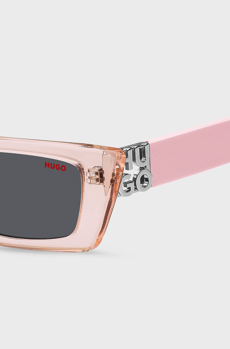 Hugo Boss Gafas De Sol De Acetato Rosa Con Monograma En 3D