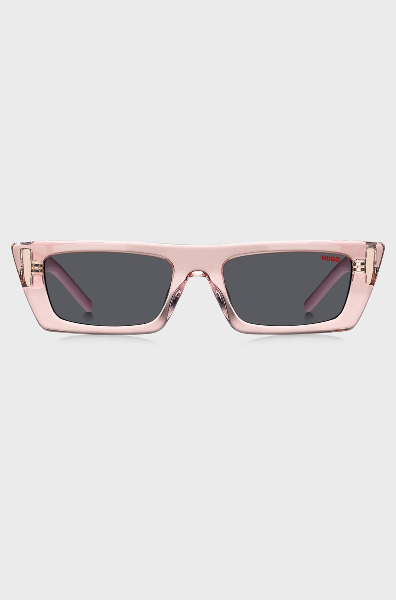 Hugo Boss Gafas De Sol De Acetato Rosa Con Monograma En 3D