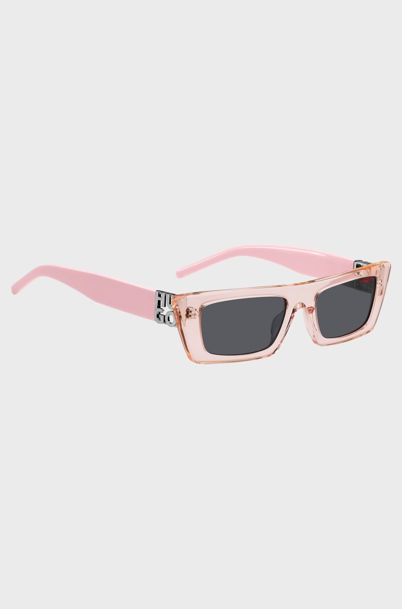 Hugo Boss Gafas De Sol De Acetato Rosa Con Monograma En 3D