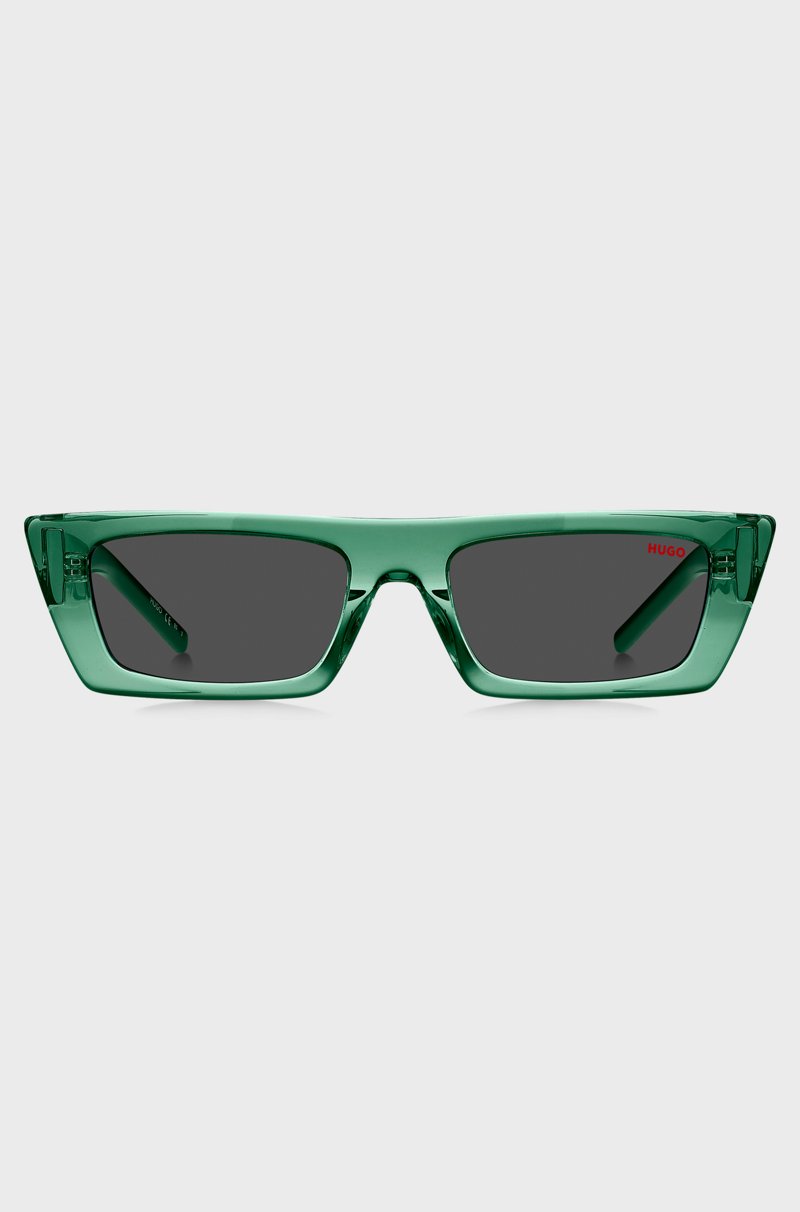 Hugo Boss Gafas De Sol De Acetato Verde Con Logos De Nueva Temporada