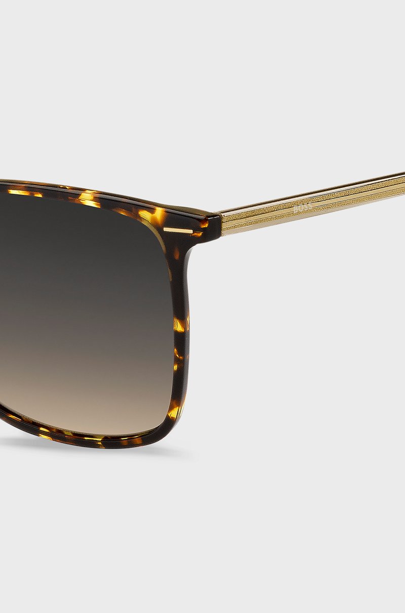 Hugo Boss Gafas De Sol De Acetato Y Concha Con Detalle De La Marca A Láser