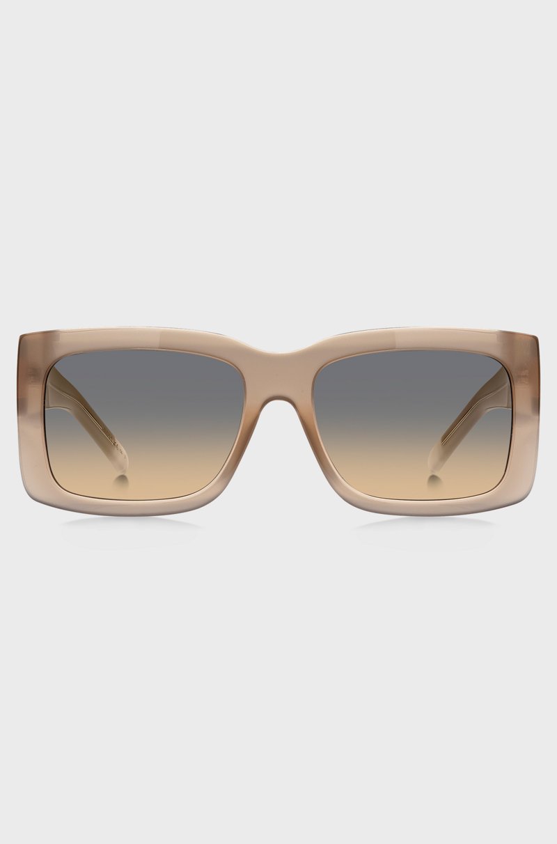 Hugo Boss Gafas De Sol De Bioacetato En Tono Opalino Con Herrajes De La Marca