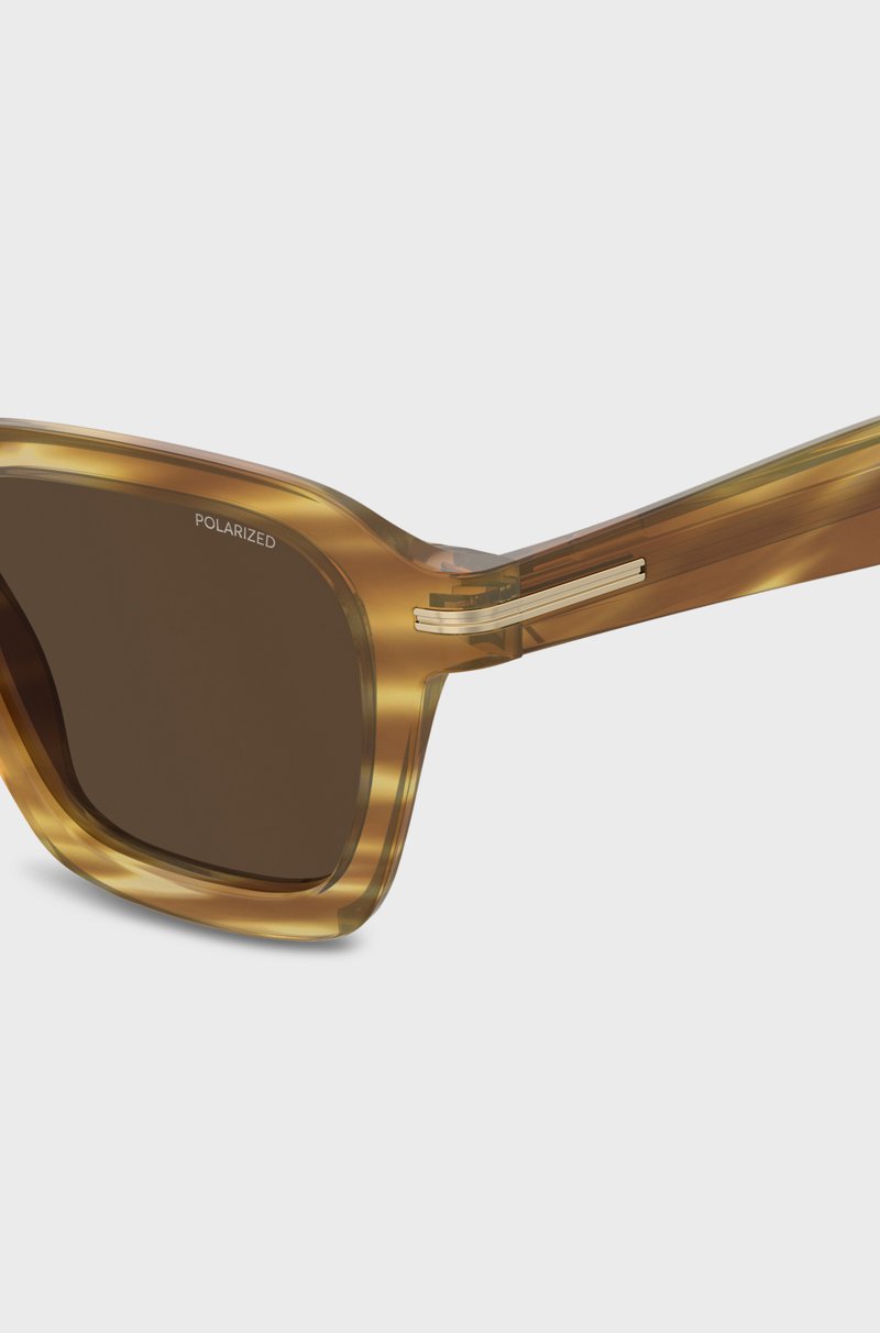 Hugo Boss Gafas De Sol De Edición Limitada Fabricadas En Italia En Acetato Estampado