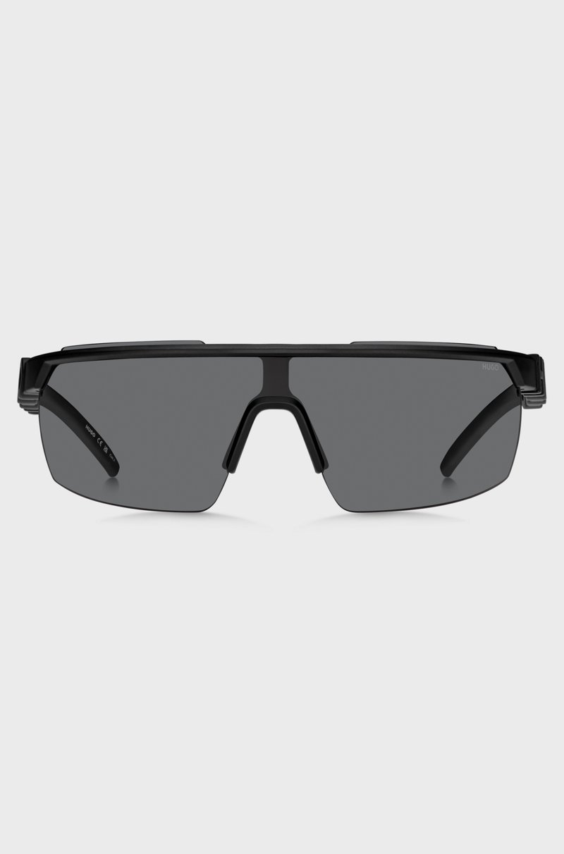Hugo Boss Gafas De Sol De Estilo Máscara En Negro Con Logo En 3D En Las Patillas