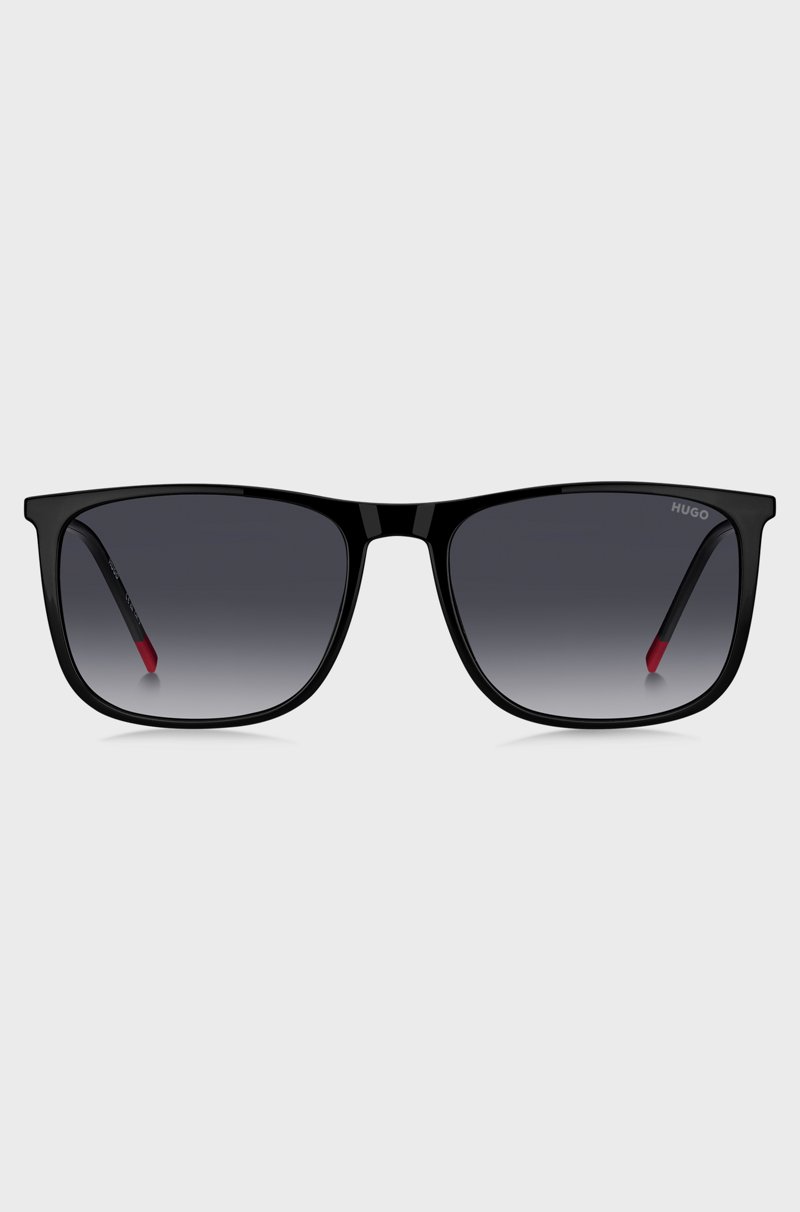 Hugo Boss Gafas De Sol Negras Con Detalles En Rojo De La Marca