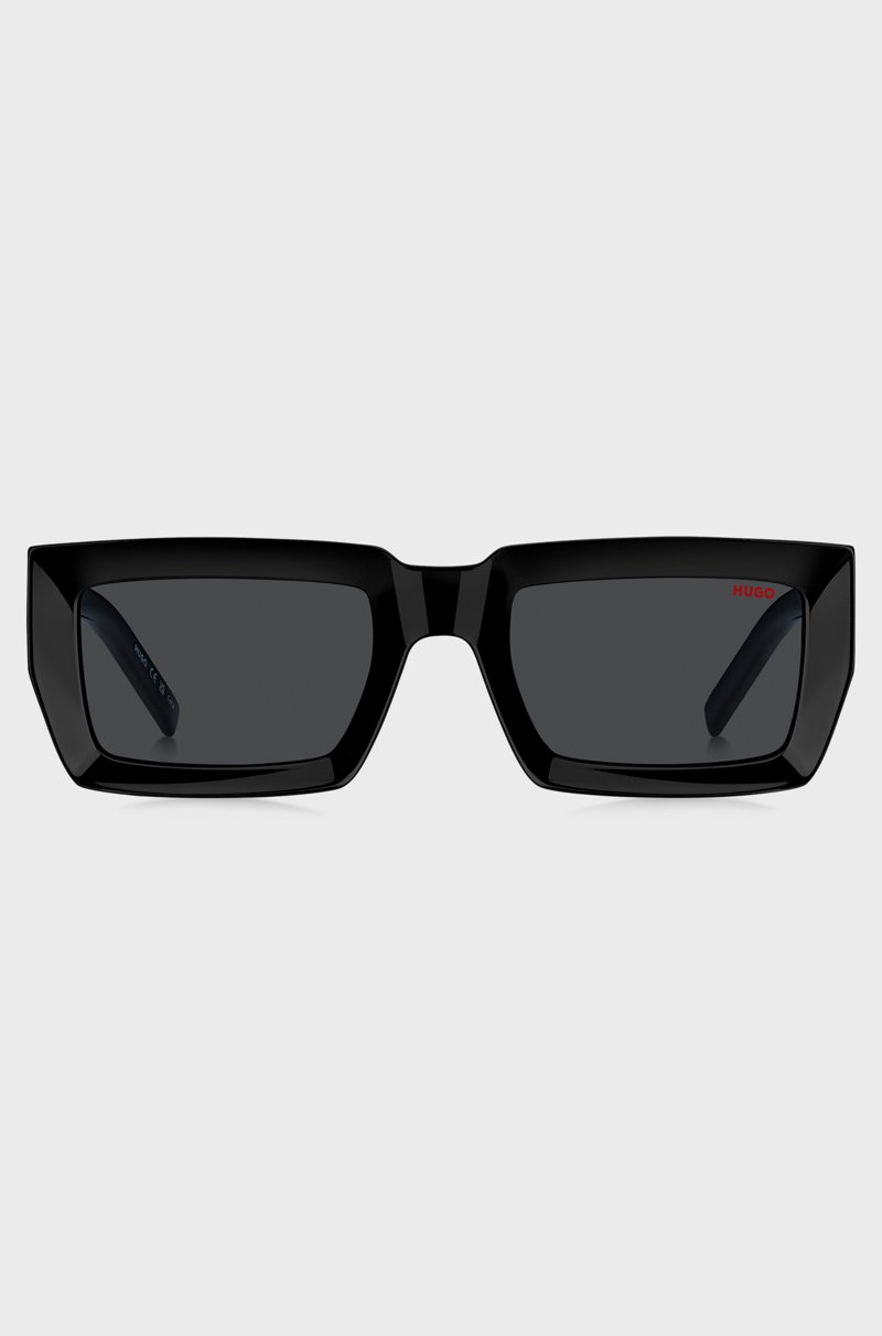 Hugo Boss Gafas De Sol Negras Con Logos Apilados En Las Patillas