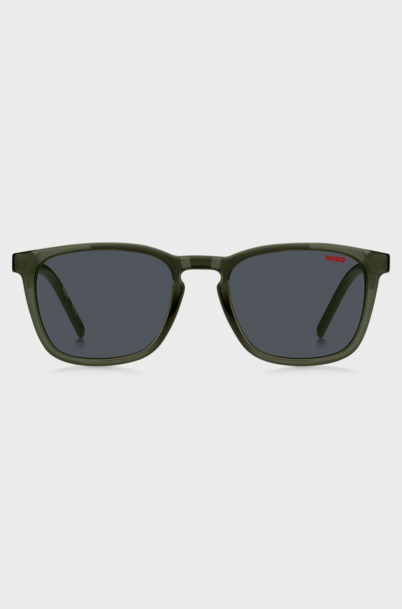 Hugo Boss Gafas De Sol Verdes Con Patillas Estampadas