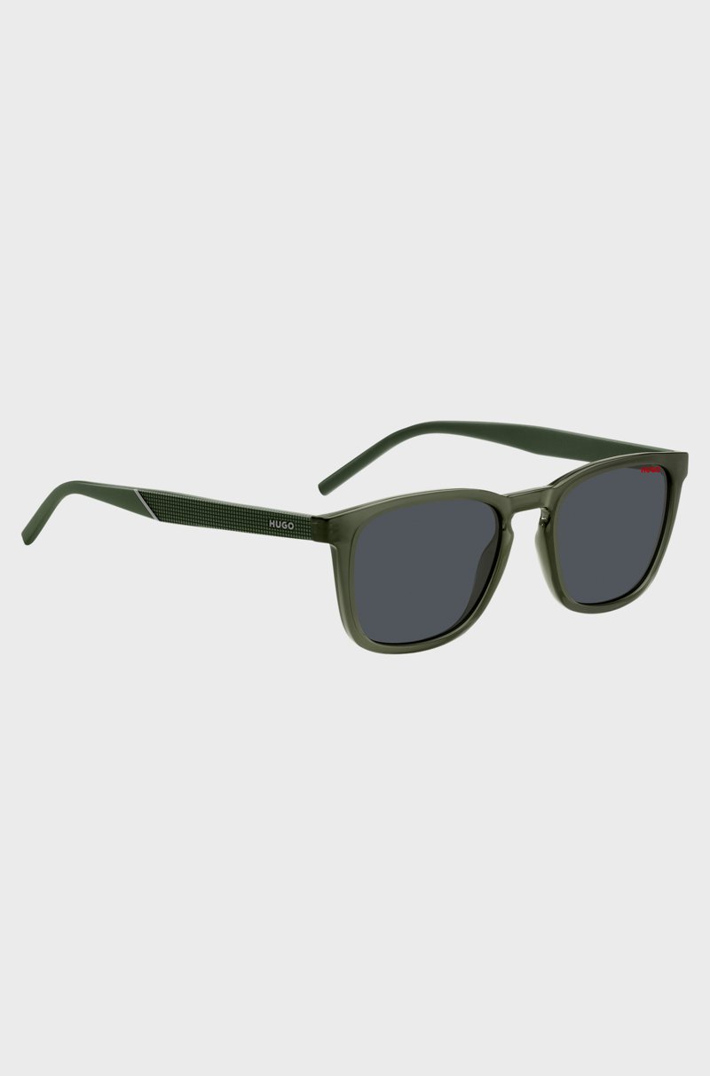 Hugo Boss Gafas De Sol Verdes Con Patillas Estampadas