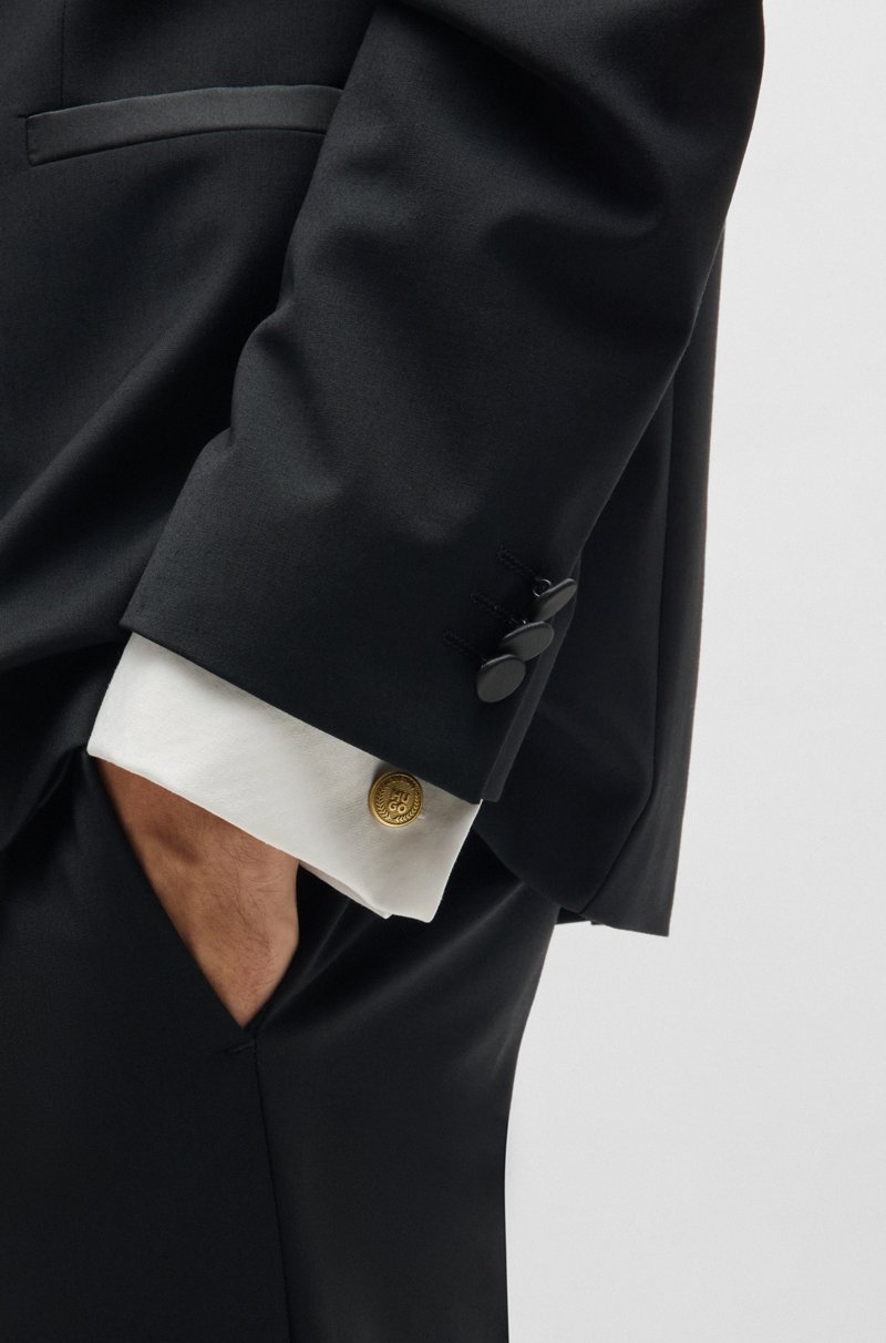 Hugo Boss Gemelos De Efecto Dorado Con Detalle De Logo