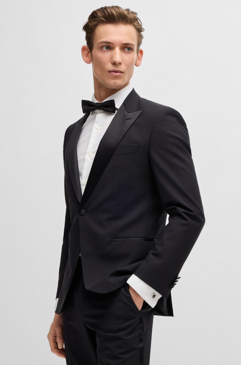 Hugo Boss Gemelos Redondos Con Aplique De Esmalte Negro