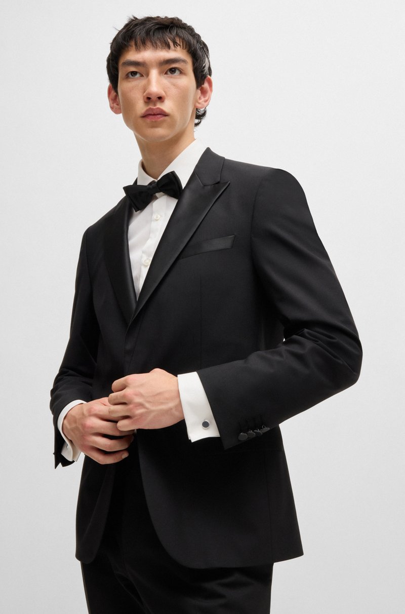 Hugo Boss Gemelos Redondos Con Núcleo De Esmalte Y Logo