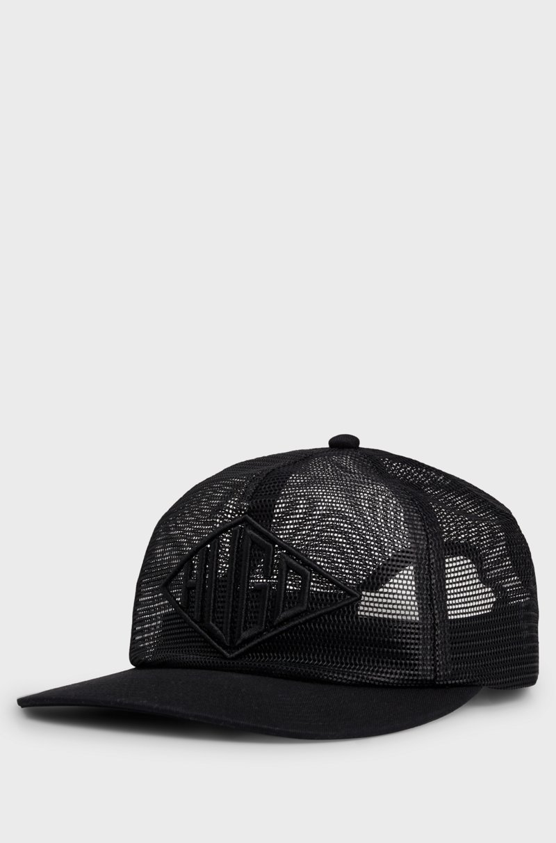 Hugo Boss Gorra De Malla Con Logo Geométrico Bordado